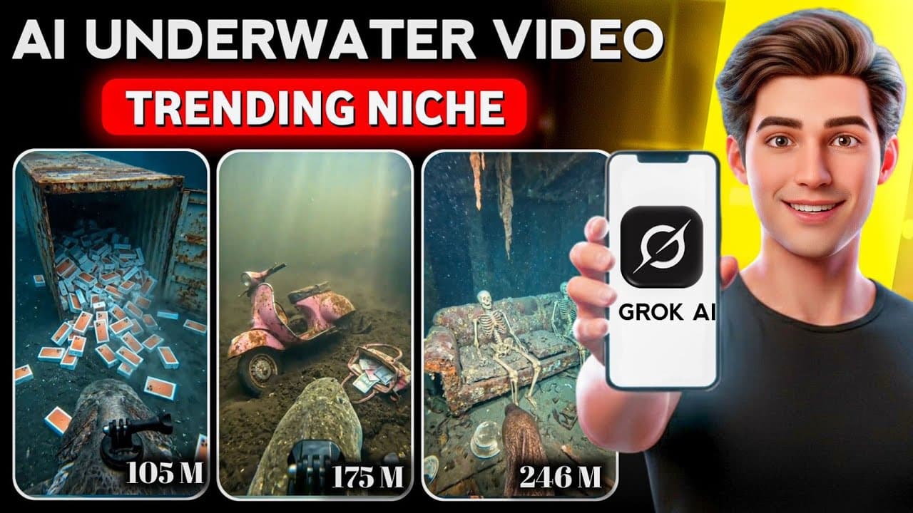 AI Fish Underwater Video Kaise Banaye 🔥 | AI GoPro Animal Camera Tutorial | Ai Video Kaise Banaye 