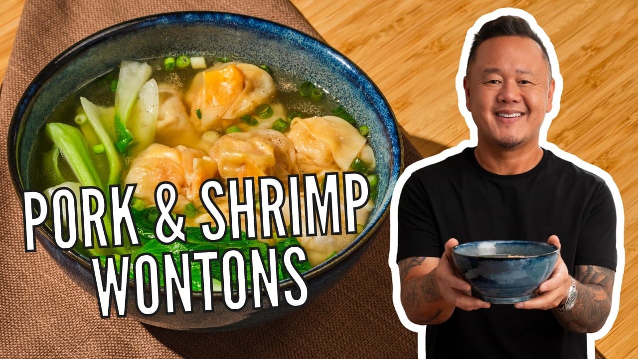 How to Make Jet Tila's Pork & Shrimp Wontons and Wonton Soup 🍲 | Ready Jet Cook | Food Network